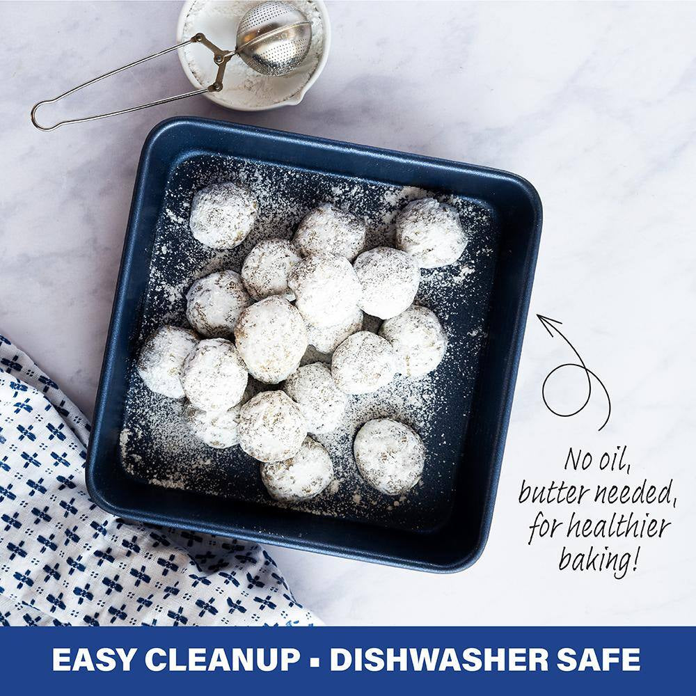 Pro Classic Blue 5-Piece Titanium and Diamond Infused Non-Stick Bakeware Set