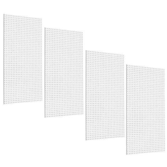 1/4 In. Custom Painted White Pegboard Wall Organizer (Set of 4)