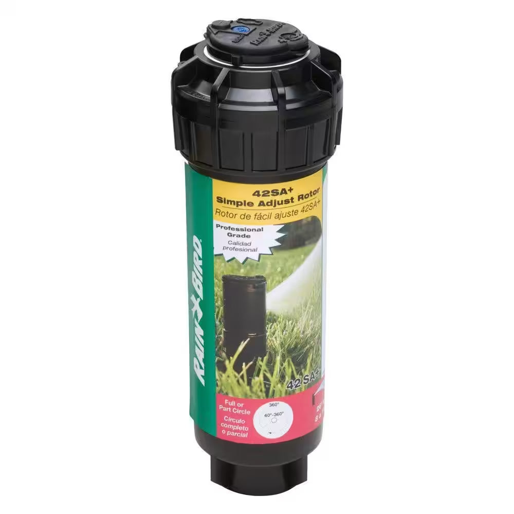 42SA+ 4 In. Pop-Up Gear-Drive Rotor Sprinklers, 40-360 Degree Pattern, Adjustable 26-38 Ft. (4-Pack)