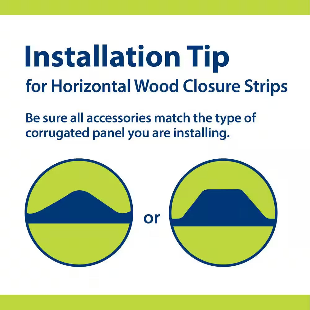 24 In. Horizontal Wood Roof Closure Strips (5-Pack)