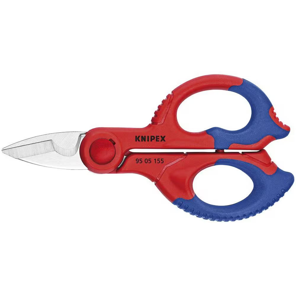 6-1/4 In. Electrician'S Scissor Snips with Comfort Grip and Sheath