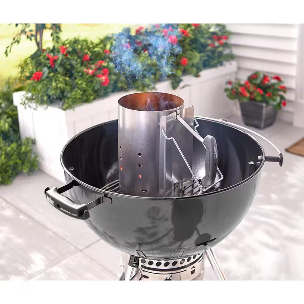 12.7 Inch Rapidfire Chimney Charcoal Starter for Use with Charcoal Grills