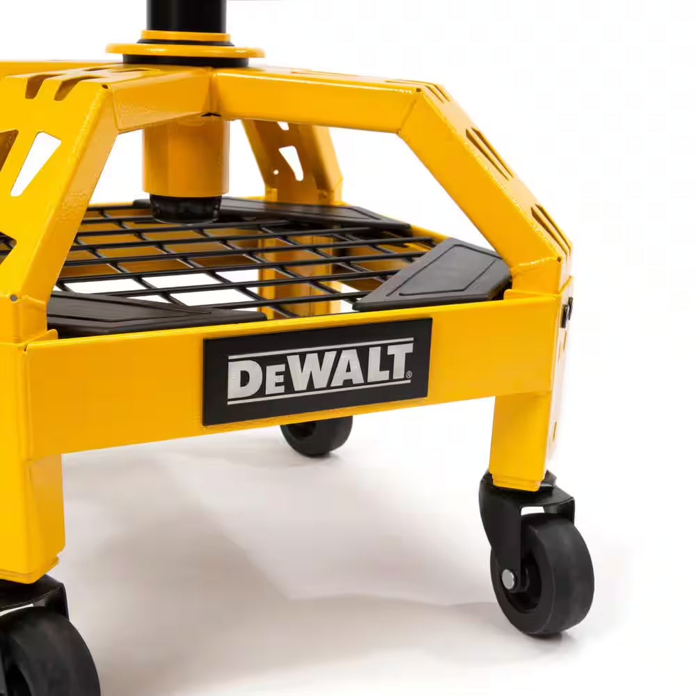 24 In. H X 16 In. W X 16 In. D Adjustable Shop Stool with Casters