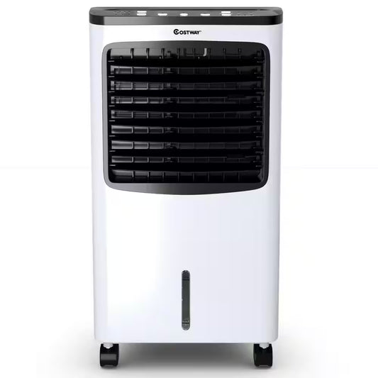 215 CFM 3-Speed Portable Evaporative Cooler Air Cooler Fan Filter Humidify Anion for 400 Sq. Ft. with Remote Control