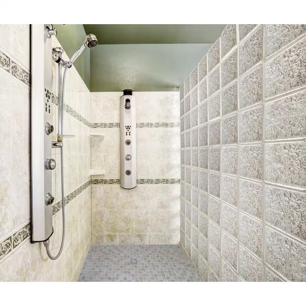 3 In. Thick Series 8 In. X 8 In. X 3 In. (10-Pack) Ice Pattern Glass Block (Actual 7.75 X 7.75 X 3.12 In.)