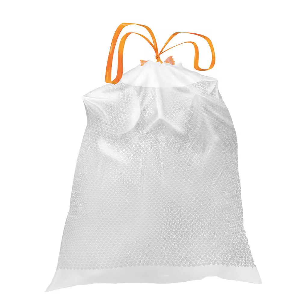 13 Gallon Reinforced Top Drawstring Fresh Scented Tall Kitchen Trash Bags with 20% PCR (200-Count)