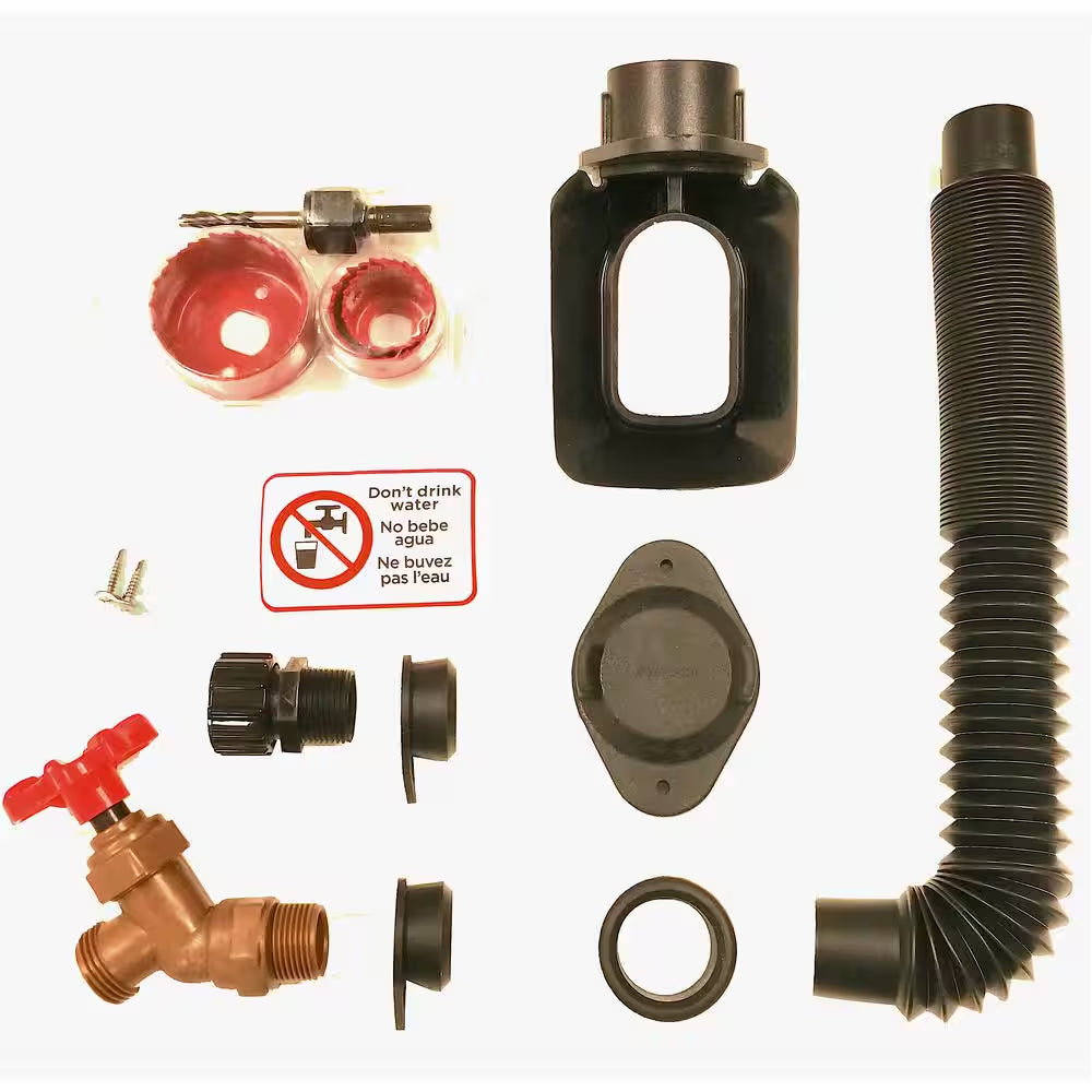 DIY Rain Barrel Diverter and Parts Kit for 3 In. X 4 In. Downspouts