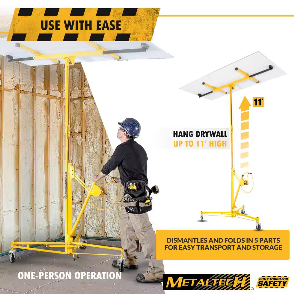 48.4 In. X 57 In. X 58 In. Jobsite Series Drywall Panel Hoist Tool, Panel Sheet Carrier for Wall or Ceiling Installation