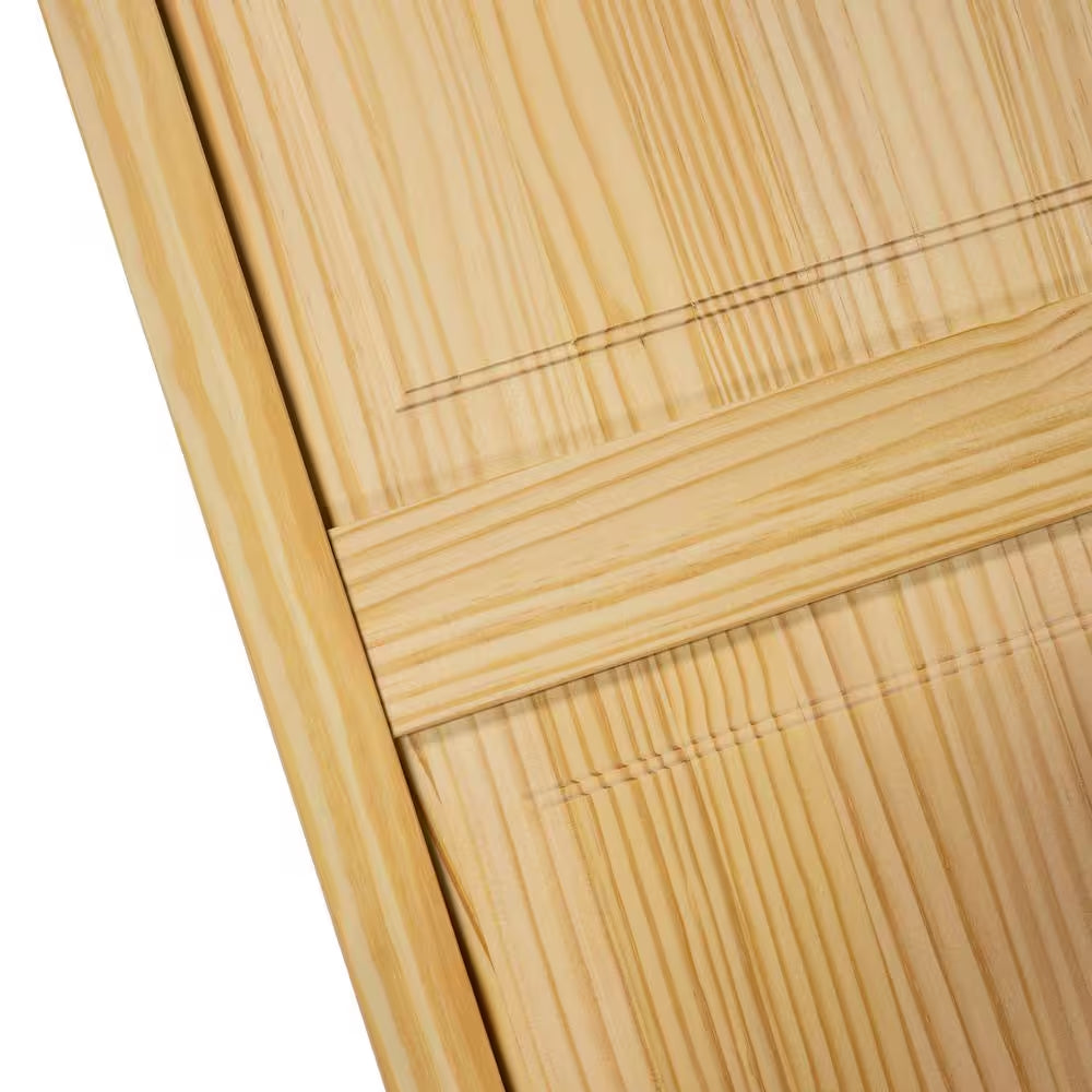 36 In. X 80 In. Traditional 6-Panel Solid Core Unfinished Wood Interior Closet Bi-Fold Door