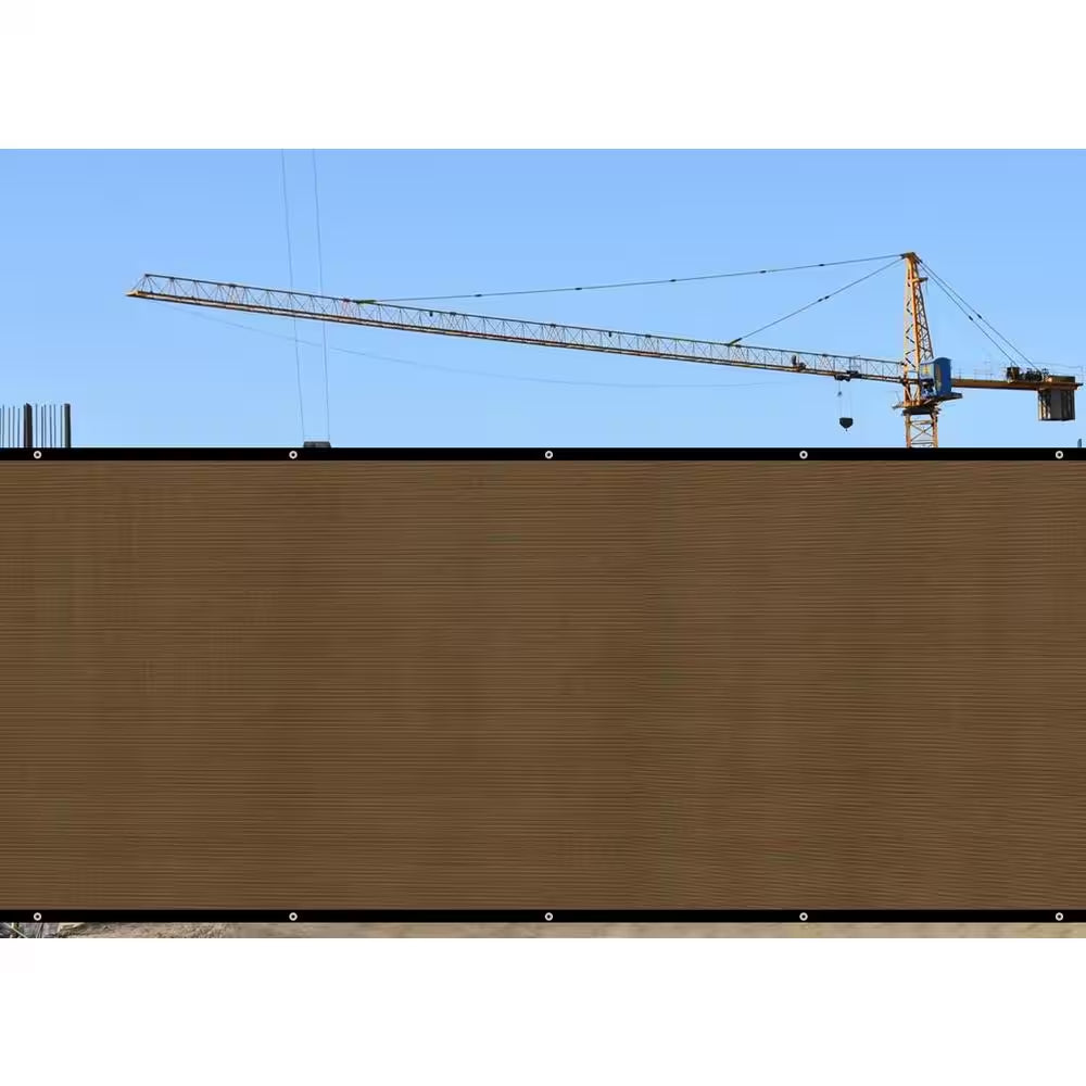 3 X 10 Ft. Privacy Fence Screen Heavy-Duty 90% Blockage Shade Cover Fencing Net for Wall Garden Gazebo Backyard Brown