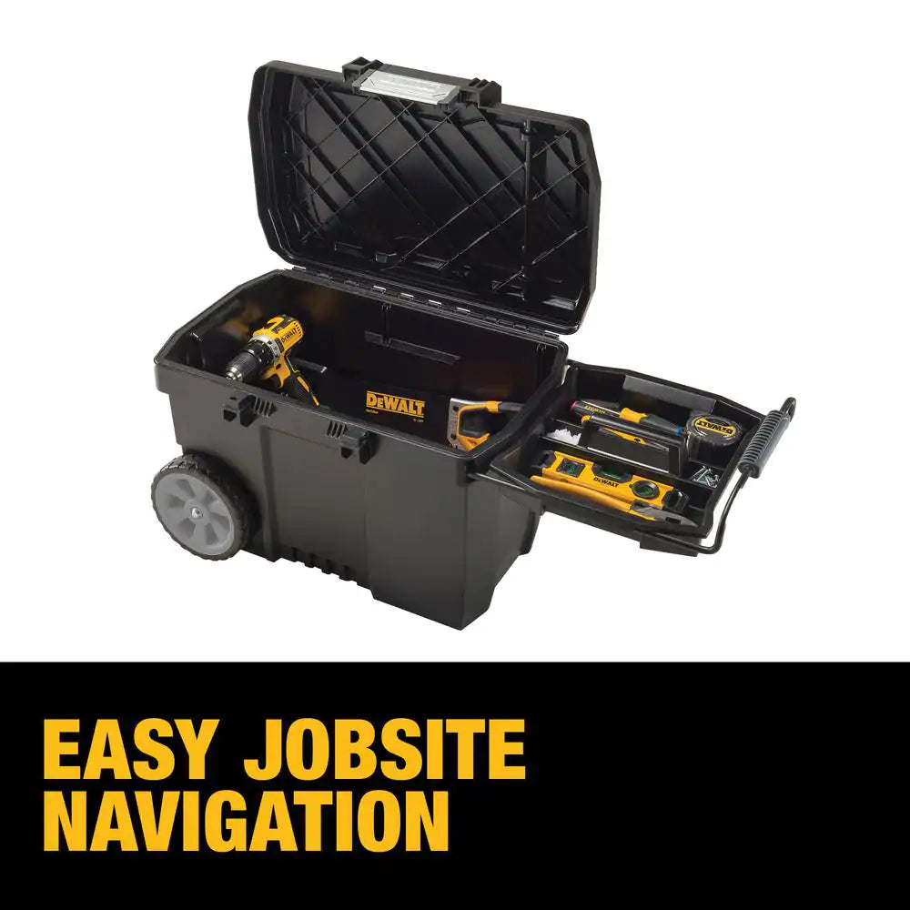 25 In. W 15 Gal. Polypropylene Rolling Tool Box