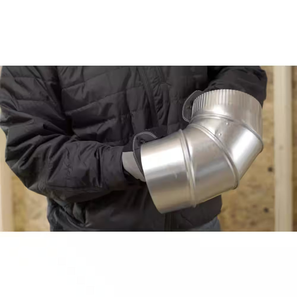 6 In. X 6 In. Black Stove Pipe Elbow