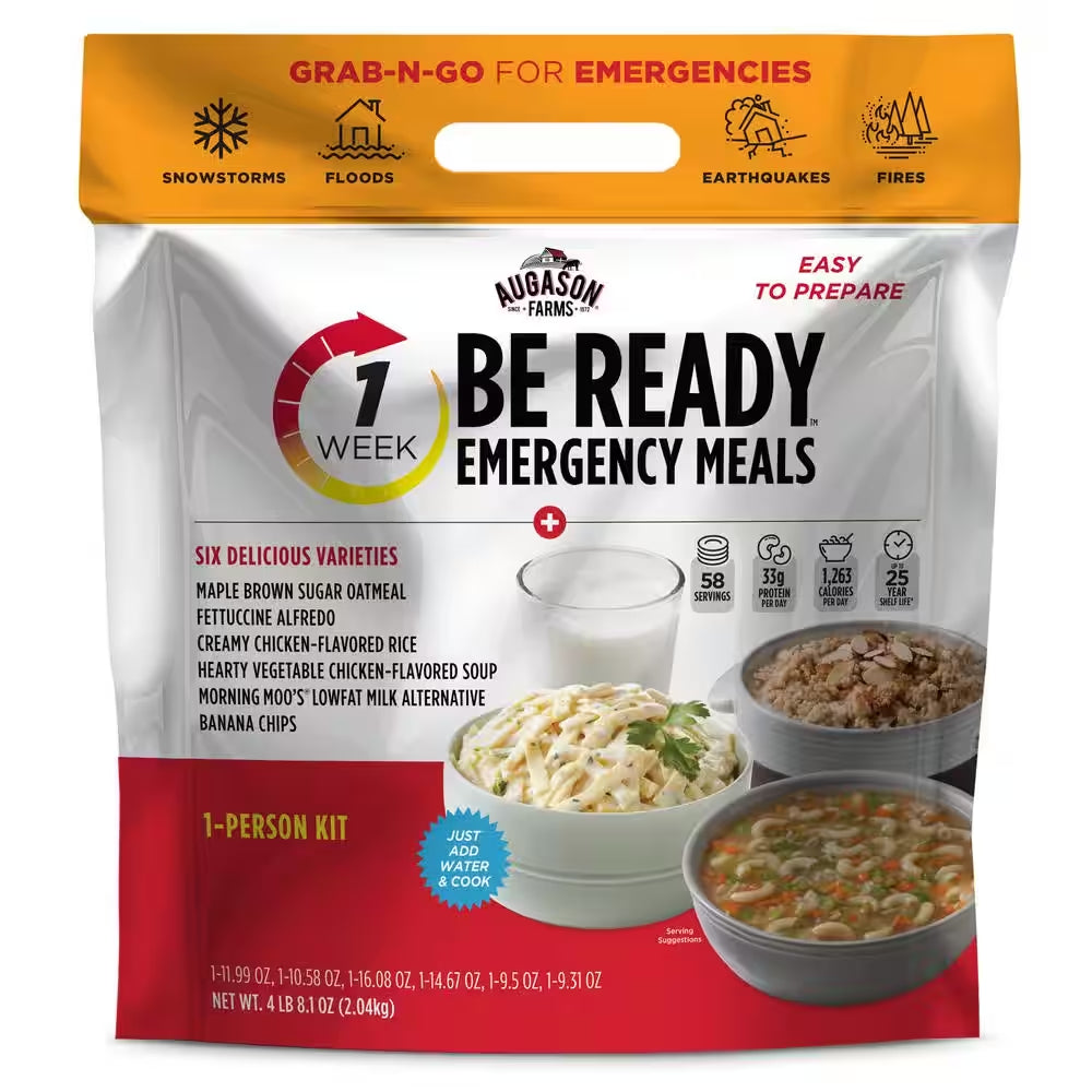 Be Ready 1-Week Emergency Food Supply, 25-Year Shelf Life
