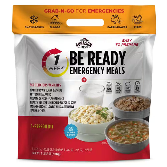 Be Ready 1-Week Emergency Food Supply, 25-Year Shelf Life