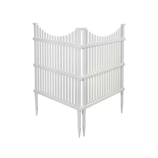 4 Ft. H X 3 Ft. W White Vinyl Huntersville Privacy Screen (2-Pack)