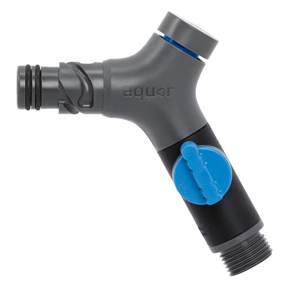 3/4 In. GHT Comfort Grip VB Hose Connector with Flow Control for V1 and Wall Faucet