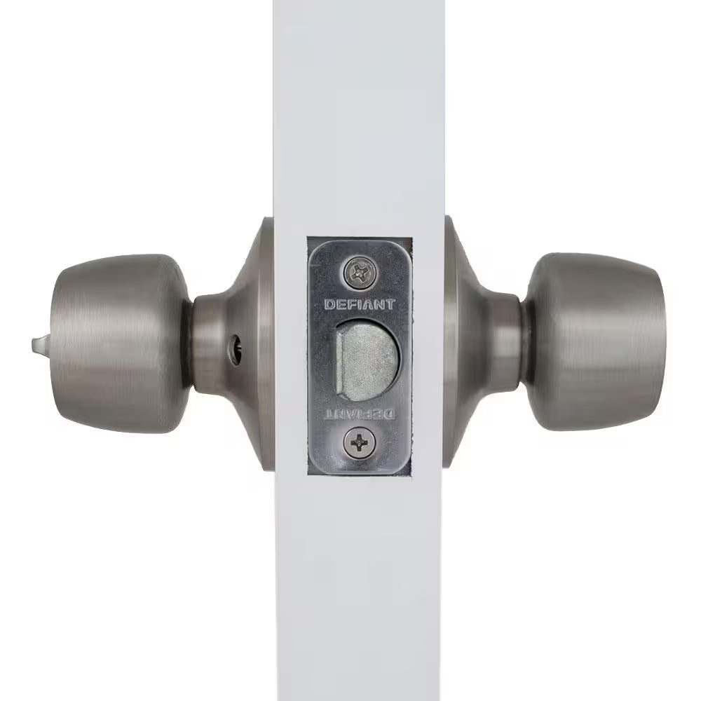 Brandywine Stainless Steel Bed/Bath Door Knob (6-Pack)