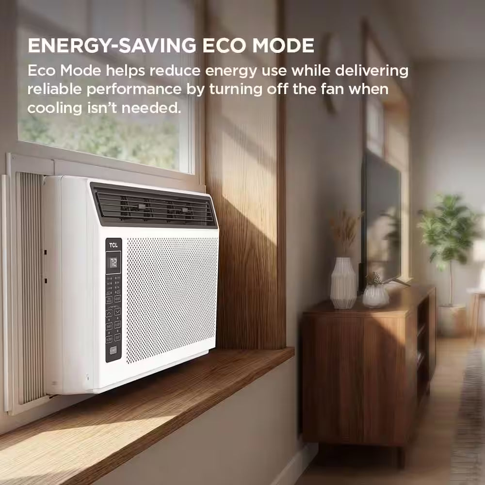 6,000 BTU 115 Volts Window AC Cools 250 Sq. Ft. with Remote in White