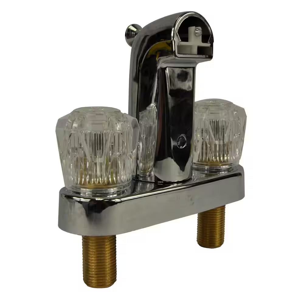 Mobile Home and RV 4 In. 2-Handle Tub and Shower Faucet in Chrome (Valve Not Included)