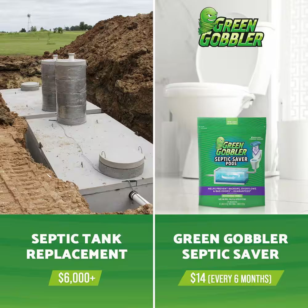 Septic Tank Treatment Pods (2 Pack)
