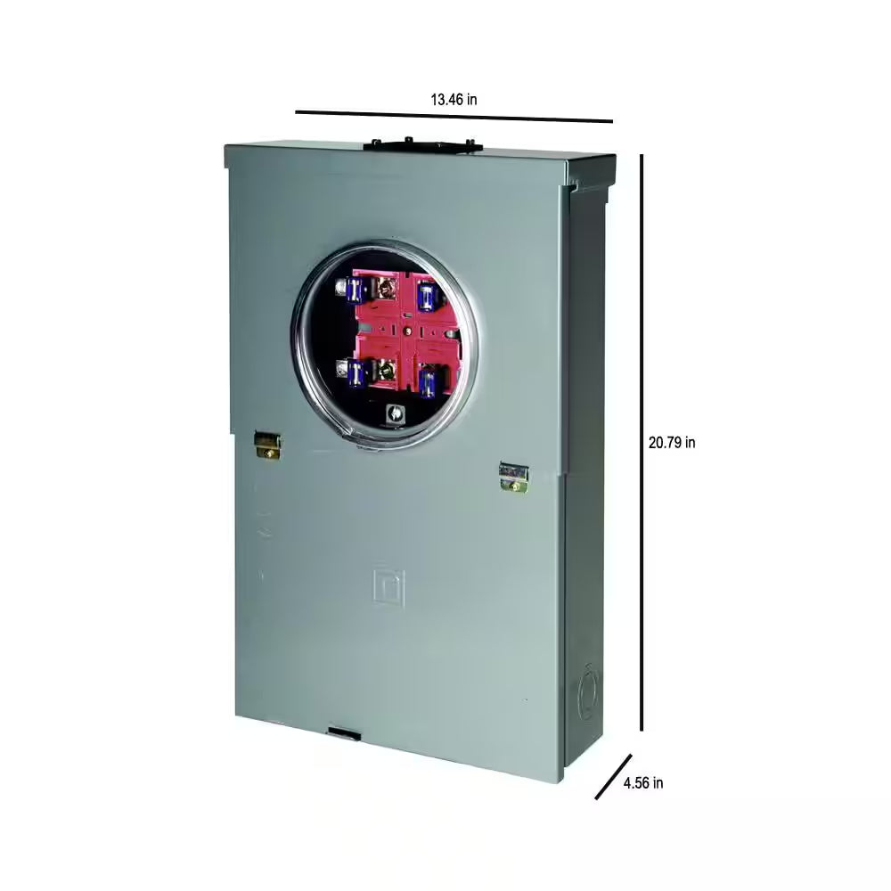 Homeline 100 Amp 10-Space 20-Circuit Outdoor Ring-Type Overhead Main Breaker CSED Value Pack