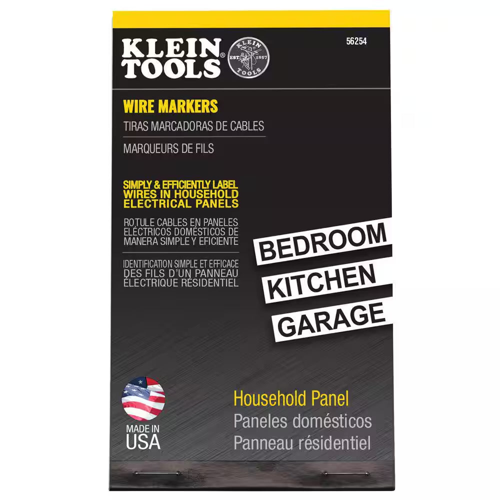 Wire Marker Book-Household Electrical Panel