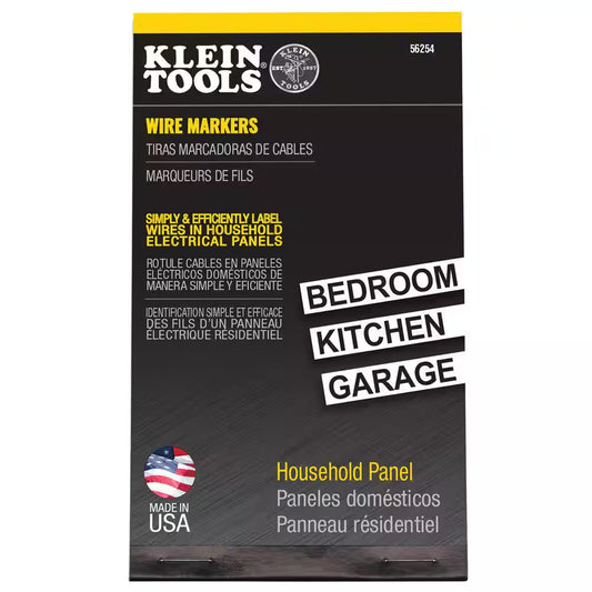 Wire Marker Book-Household Electrical Panel