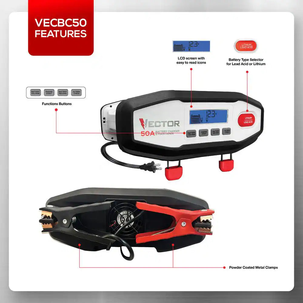 50 Amp Battery Charger/Maintainer