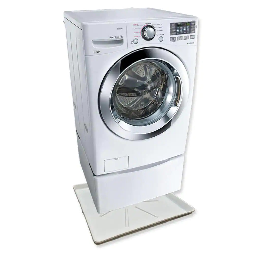 29 In. X 33 In. Low Profile Washing Machine Drain Pan in White