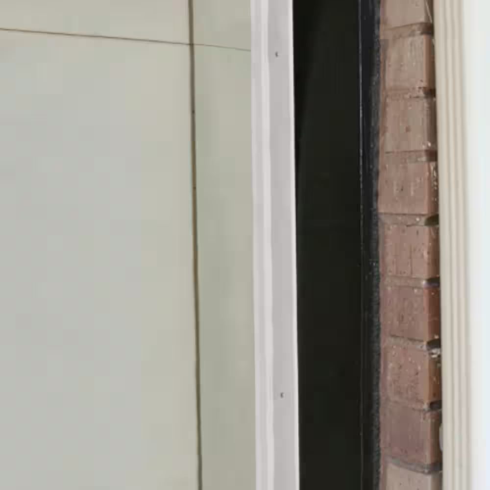 2.5 In. X 7 Ft. White Dual-Vinyl Top and Sides Garage Door Weatherstripping