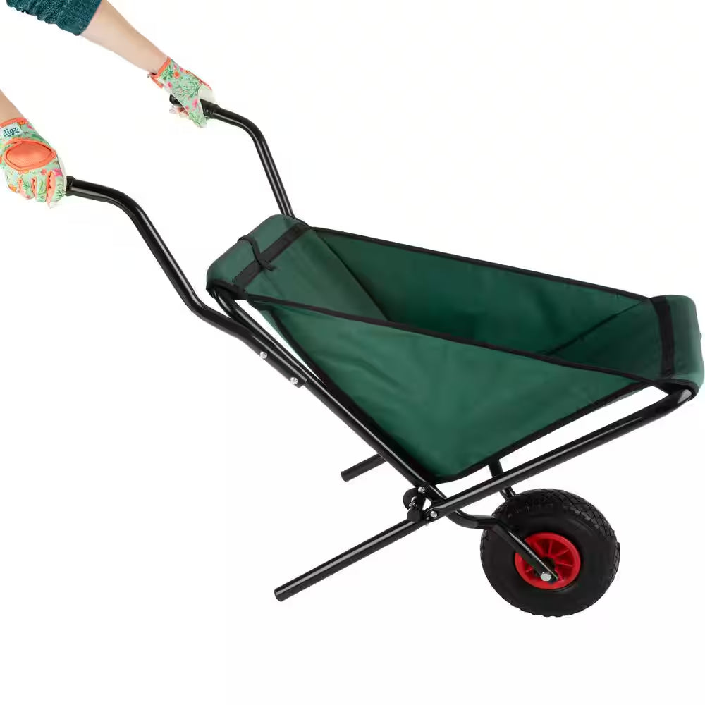 Folding Wheelbarrow with 80 Lbs. Capacity