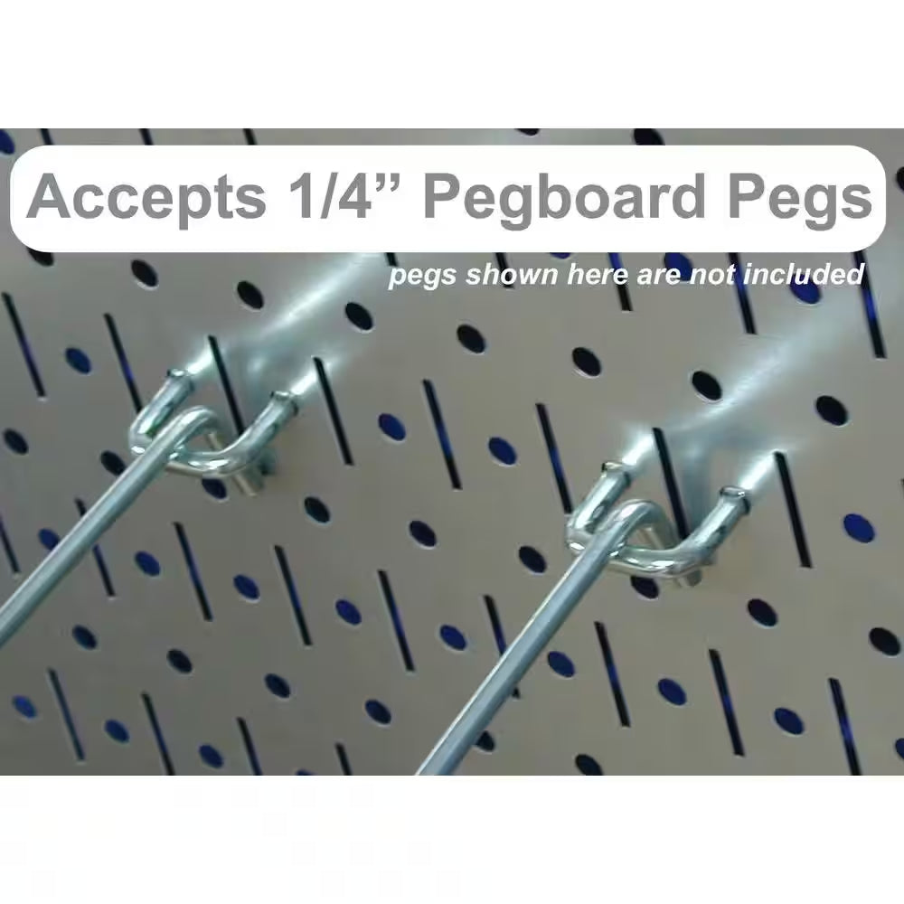 32 In. X 32 In. Overall Size Black Metal Pegboard Pack with Two 32 In. X 16 In. Pegboards