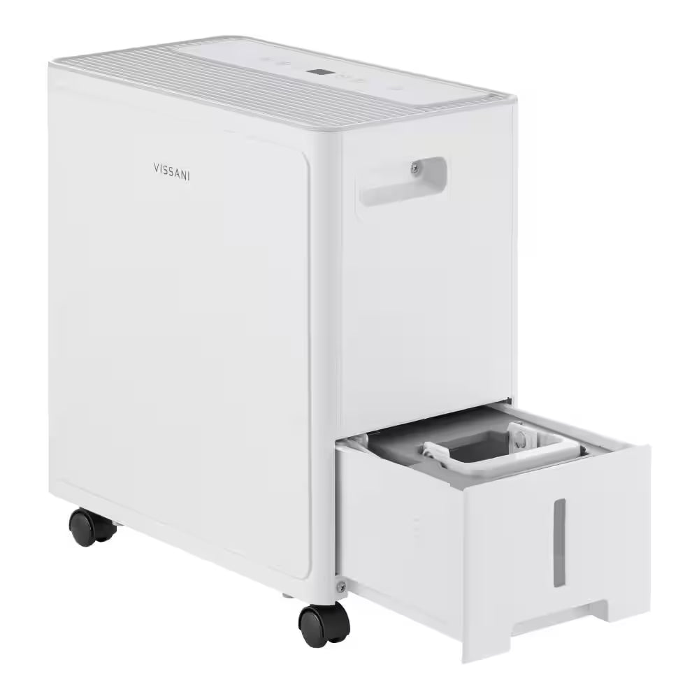 25 Pt. Dehumidifier up to 1,500 Sq. Ft. ENERGY STAR for Basement, Garage, or Wet Rooms in White