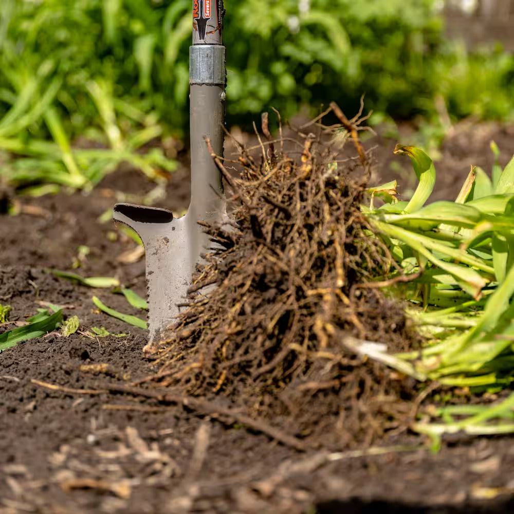 44 In., 34.75 In. Handle Root Slayer Carbon Steel Perennial Shovel