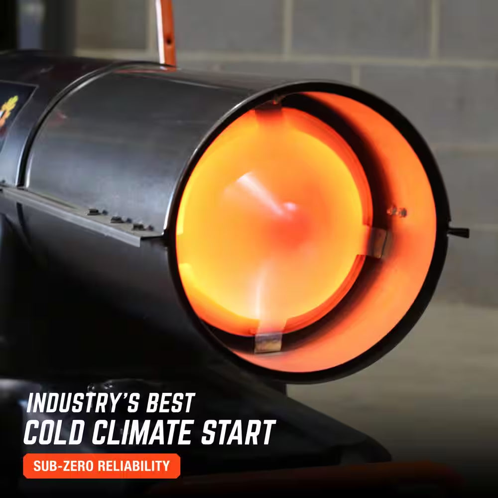 Contractor Series 140,000 BTU Black Forced Air Kerosene/Diesel Outdoor Space Heater with Thermostat