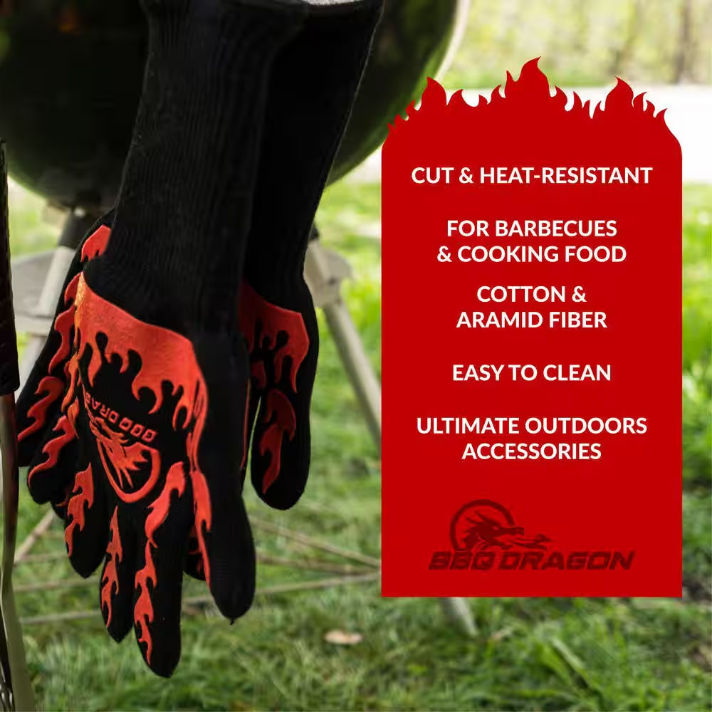 Extreme Heat Resistance BBQ Gloves (1-Pair)