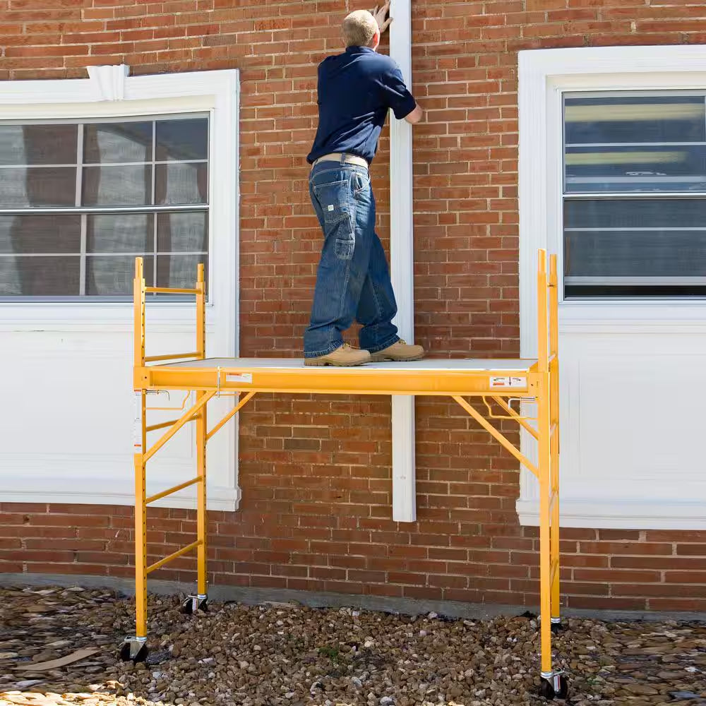 6 Ft. X 6 Ft. X 2.4 Ft. Multi-Use Drywall Baker Scaffolding with 1000 Lb. Capacity