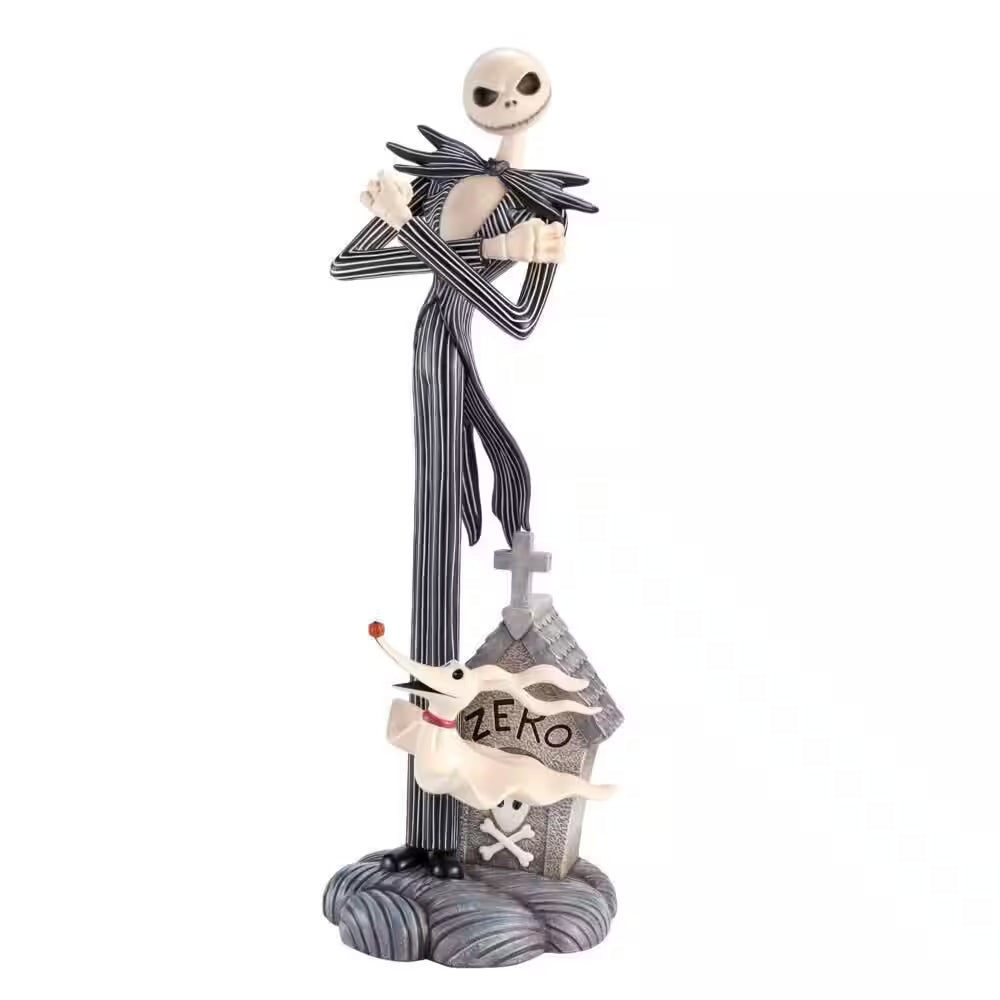 3.5 Ft. Jack Skellington and Zero Halloween Porch Greeter