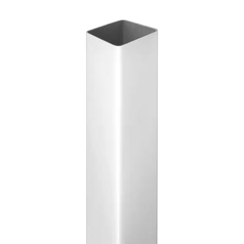 5 In. X 5 In. X 8 Ft. White Vinyl Fence Post