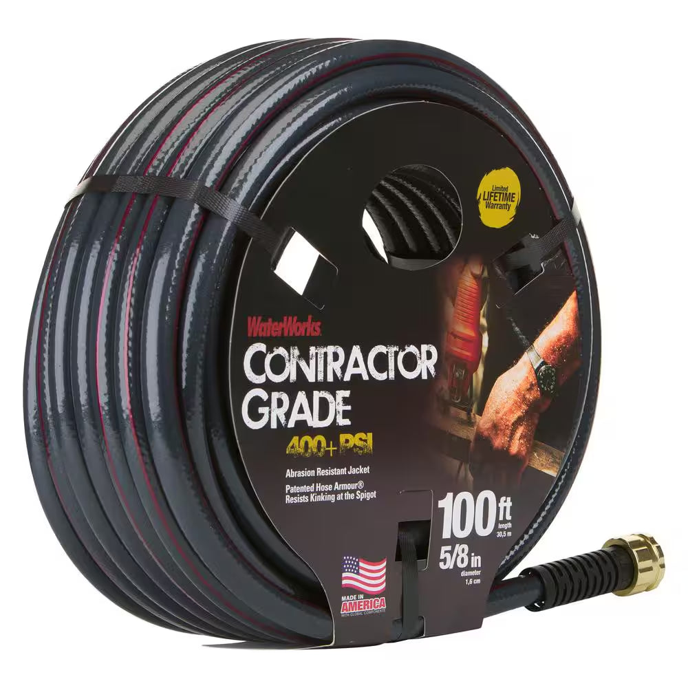 5/8 In. X 100 Ft. Heavy Duty Contractor Water Hose