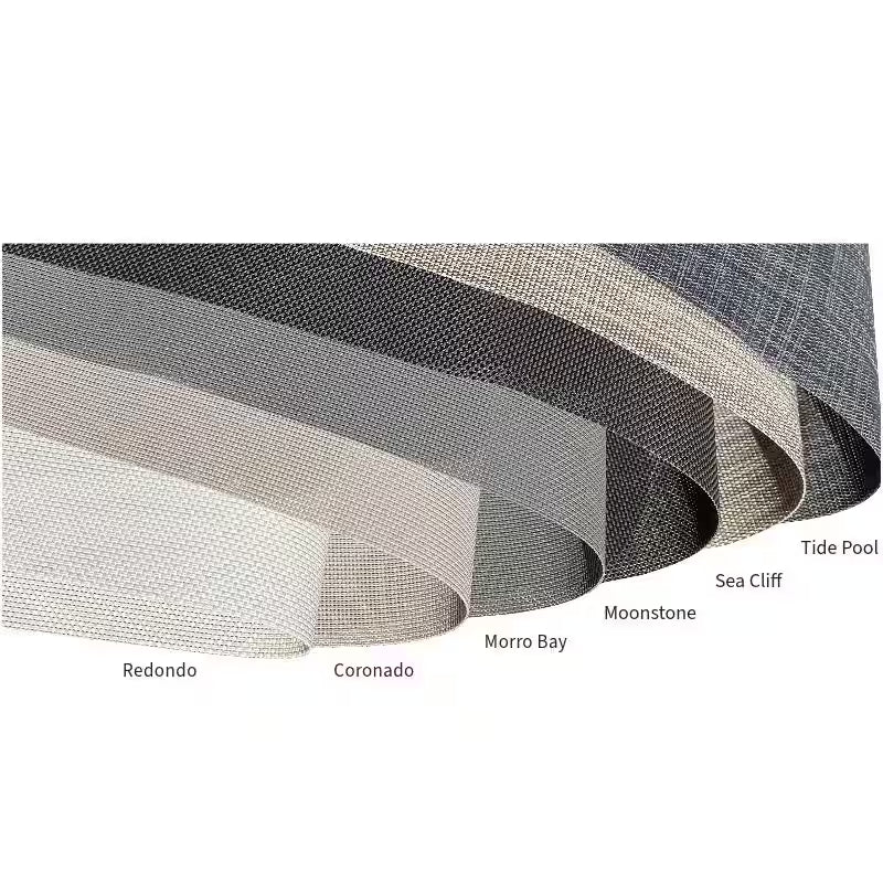 Redondo Cream Cordless Outdoor Patio Roller Shade with Valance 120 In. W X 96 In. L