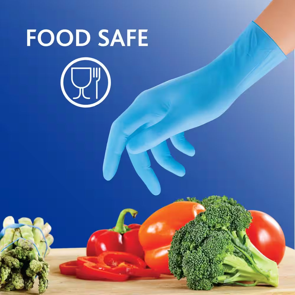 Playtex Clean Cuisine Blue Nitrile Gloves, 1-Size Fits Most (30-Pack)