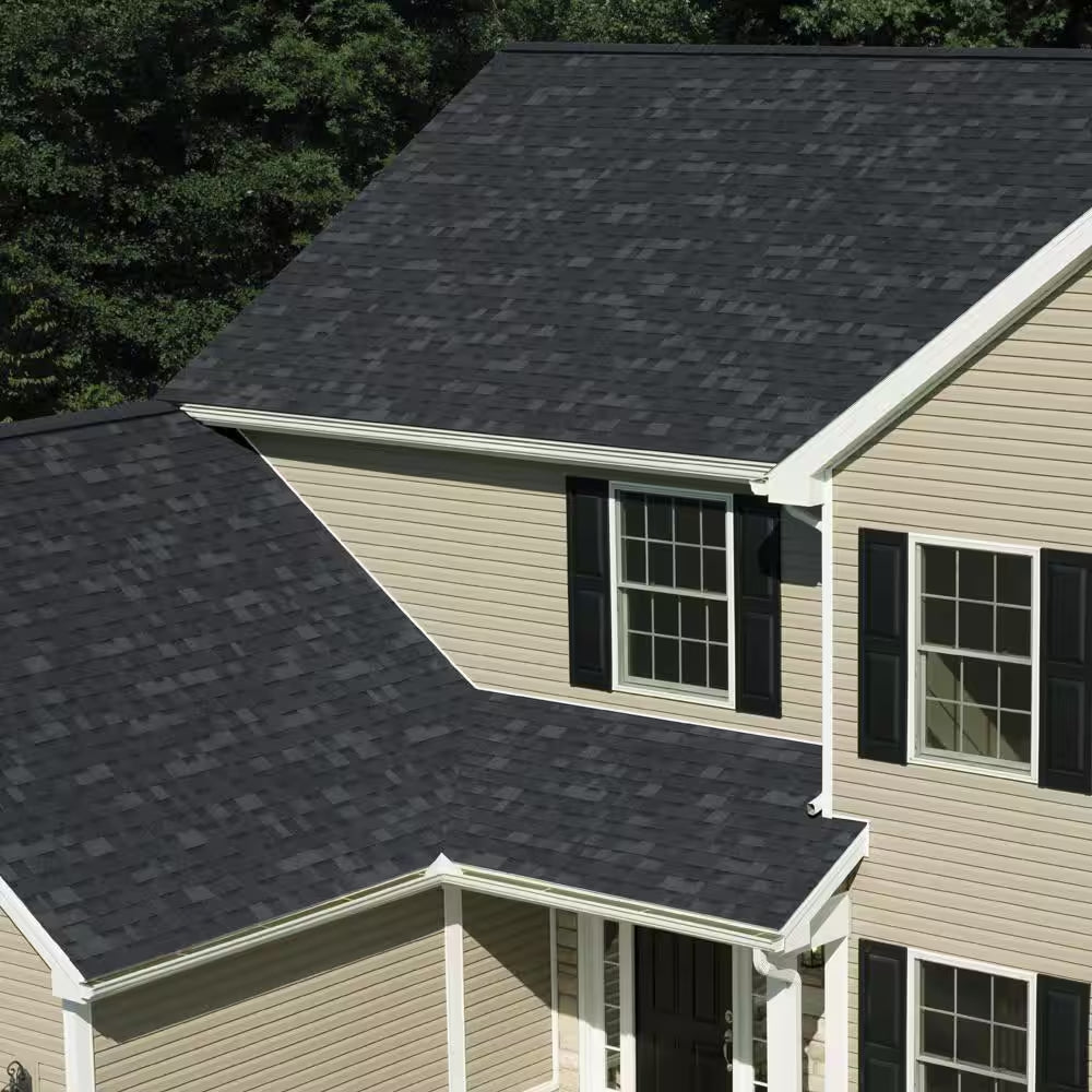 Oakridge Onyx Black Laminate Architectural Roofing Shingles (32.8 Sq. Ft. per Bundle)