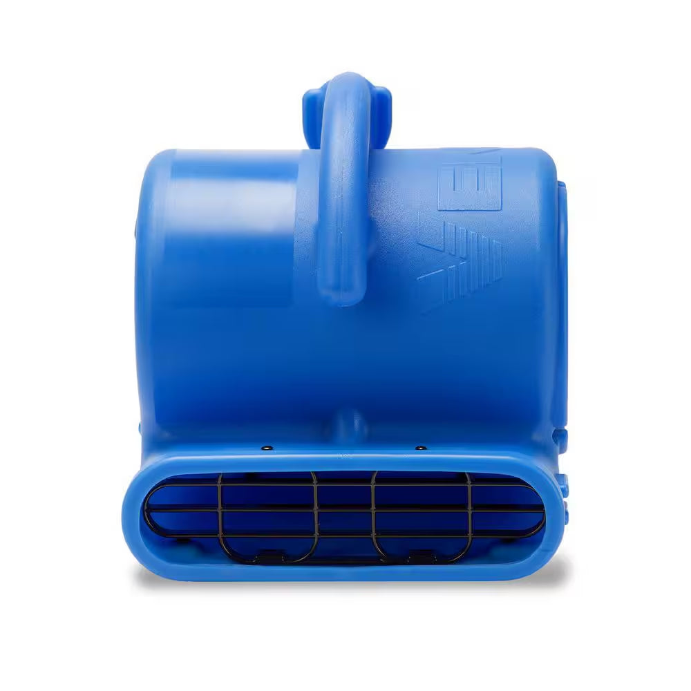 1/4 HP Air Mover Blower Fan for Water Damage Restoration Carpet Dryer Floor Home and Plumbing Use in Blue