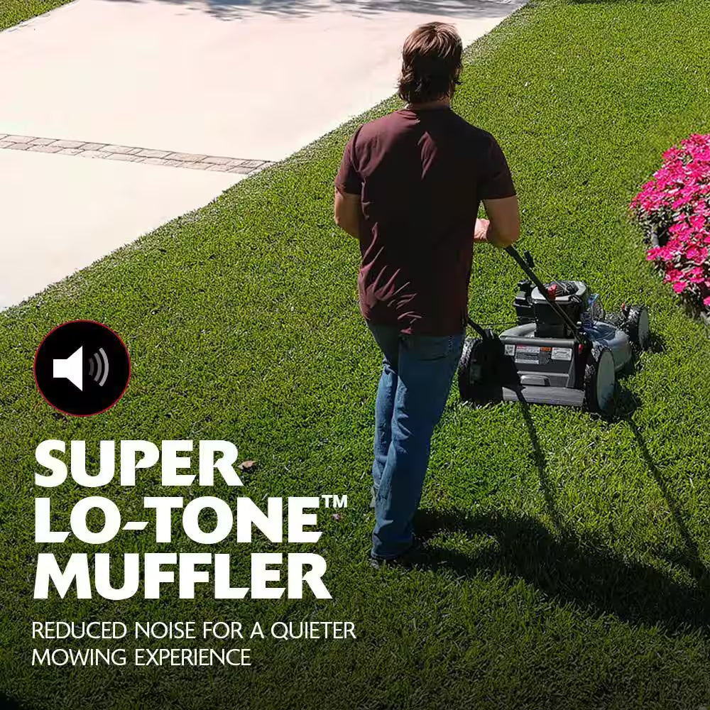 21 In. 140 Cc Briggs and Stratton Walk behind Gas Push Lawn Mower with Height Adjustment and with Mulch Bag