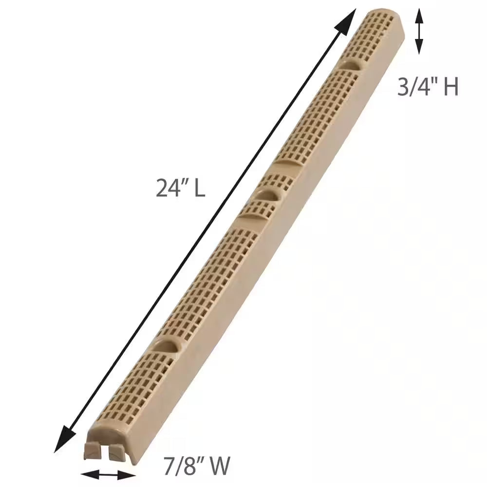 24 In. Universal Vertical Plastic Roof Closure Strips (6-Pack)