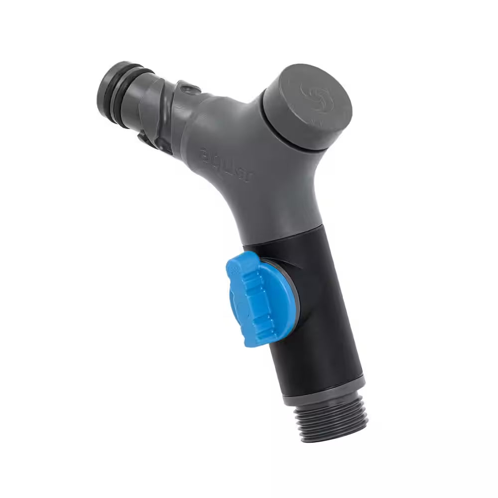 3/4 In. GHT Comfort Grip VB Hose Connector with Flow Control for V1 and Wall Faucet