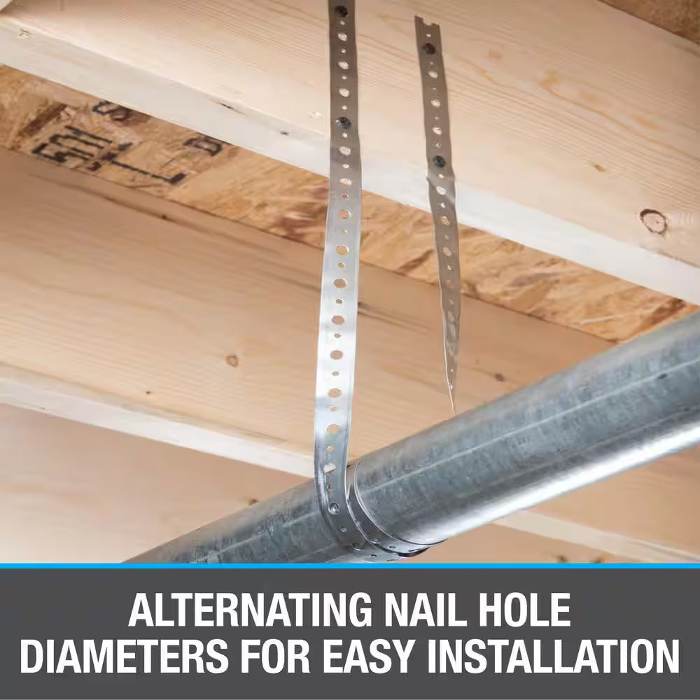 3/4 In. X 100 Ft. 28-Gauge Galvanized Pipe Hanger Strap (2-Pack)