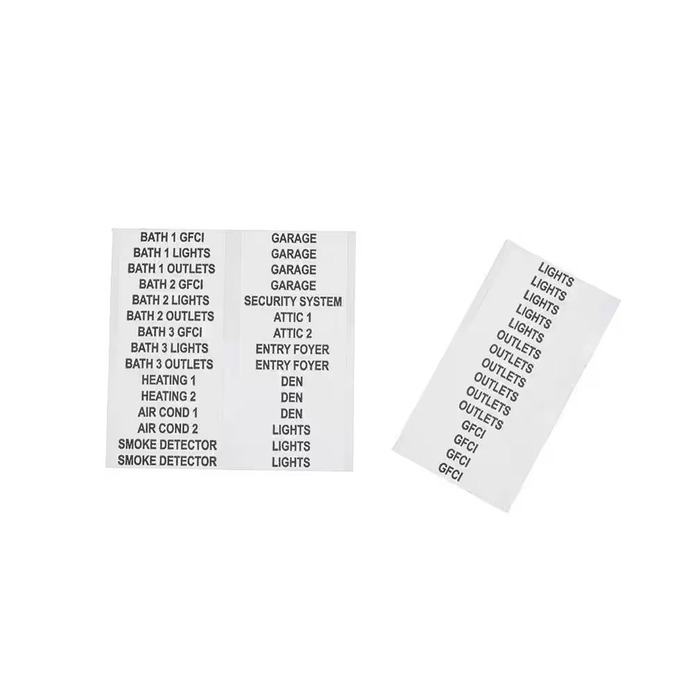Wire Marker Book-Household Electrical Panel