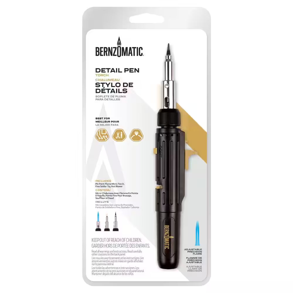 Detail Butane Pen Torch with Soldering Tip